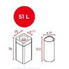 Contenedor Modular Ignífugo 51L - Square